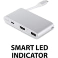 thumbnail image 6 of Moshi USB-C Multiport Adapter (HDMI, USB C, USB) - Silver, 6 of 7