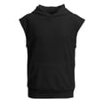 thumbnail image 3 of Kids Unisex Knit Sleeveless Shirts, Pocketed Hooded Tops for School & Outings, 5-14Y, 3 of 8