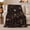 Skulls and Pumpkins, variant on Skull on Books with Crescent Moons, Romantic Gothic Style for Gothic Fans, Floral Study Motif and Just Because Gift, Cozy Flannel Blanket for Bedroom and Reading Nook, Dark Home Decor