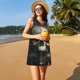 thumbnail image 3 of Balery Gold Pattern Skull Vestidos de verano para mujer con estampado: vestido holgado sin mangas, vestido playero informal y cómodo para días calurosos., 3 of 7