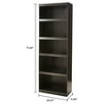 thumbnail image 6 of Mainstays Framed 5-Shelf Bookcase with Adjustable Shelves, Espresso, 6 of 7
