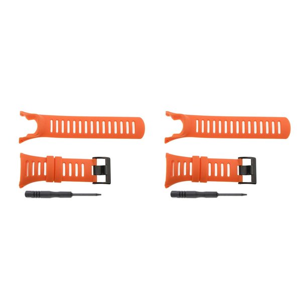 Correa de reloj Sidaley Compatible y fácil de usar para relojes inteligentes color negro y negro naranja 24mm 2Conjunto