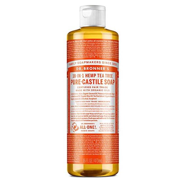 Dr. Bronner's Tea Tree PureCastile Liquid Soap 16 Oz