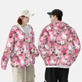 thumbnail image 5 of Fotbe Rose Rabbit Men's Women's UPF 50+ Sun Protection Jacket Hooded Cooling Shirt with Pockets Hiking Outdoor Performance-Large, 5 of 8