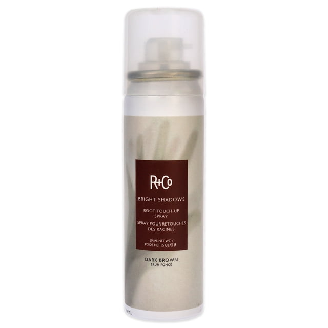 R+Co Color de pelo Spray de retoque de raíz Bright Shadows Marrón oscuro 1.5 oz