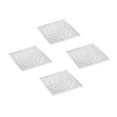thumbnail image 2 of 4 Pieces -Furniture Leg Pads, Transparent, Easy To Use, Wear-Resistant, Durable, Square 8cmx8cm, 2 of 9