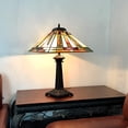 thumbnail image 4 of RADIANCE Goods Tiffany-Style 2 Light Mission Table Lamp 16" Shade, 4 of 4