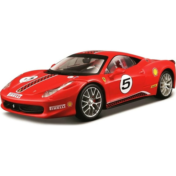 Ferrari 458 Challenge #5 Red 1/24 Diecast Model Car by Bburago