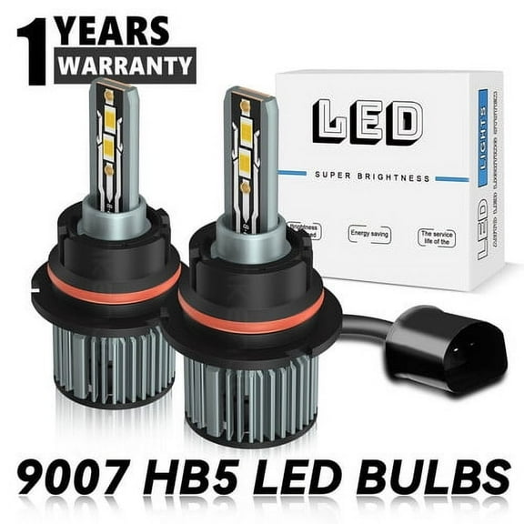For 1995-2005 Dodge Neon 9007 LED Headlight Hi/Lo Bulbs 6000k