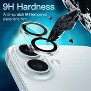 HD Tempered Glass Camera Lens Protector for iPhone 16 / iPhone 16 Plus