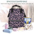 thumbnail image 5 of Daiia Flower Large Capacity Baby Bag Waterproof Stylish Diaper Bag Mummy Backpack Adjustable Straps Diaper BagBaby Essentials Bag, 5 of 6