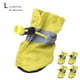thumbnail image 1 of Botas Impermeables para Perros Pequeños - Zapatos Antideslizantes Reflectantes con Protección para Las Patas y Correas Ajustables, Paquete de 4 Botitas Amarillas para Mascotas, 1 of 7