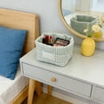 thumbnail image 7 of Inerposs Checkered Fabric Storage Basket, Organizing Storage Basket for Cosmetics, Lightweight Folding Basket for Home, Versatile Storage Solution for Living Room, Bedroom and Wardrobe, 7 of 7