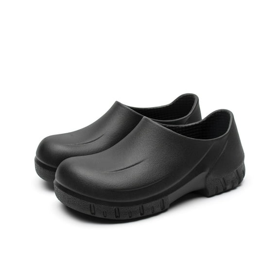 Chef Shoes Men - Non Slip Oil Resistant Waterproof Safety Work Shoes Kitchen Shoes for Men Nursing Shoes Garden Shoes Men Women Indoor and Outdoor Chef Clogs for Kitchen Garden Food Service Black 8