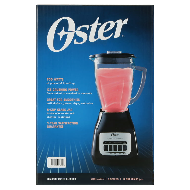 Oster Blender  Pro 1200 with Glass Jar, 24-Ounce Smoothie Cup, Brushed  Nickel 
