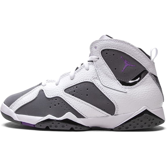 Little Kids Jordan 7 Retro BP Flint White/Varsity Purple DJ2778 100 3 Little Kid