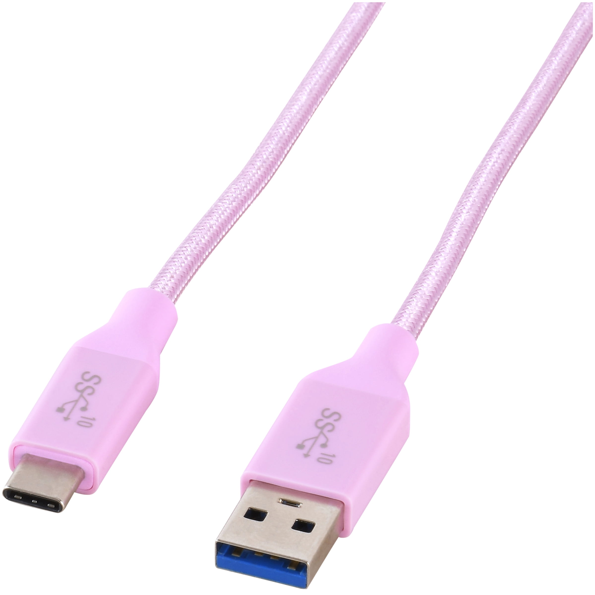 Blackweb Double Braided Sync & Charge Cable with USBA to USBC