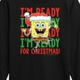 thumbnail image 3 of SpongeBob SquarePants - I'm Ready For Christmas - Toddler And Youth Long Sleeve Graphic T-Shirt, 3 of 6