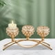 thumbnail image 4 of Candelabro de cristal de estilo europeo de 3 brazos para bodas y Navidad. Oro, 4 of 7