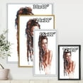 thumbnail image 4 of Designart 'Portrait of Afro American Woman VIII' Modern Framed Canvas Wall Art Print, 4 of 5