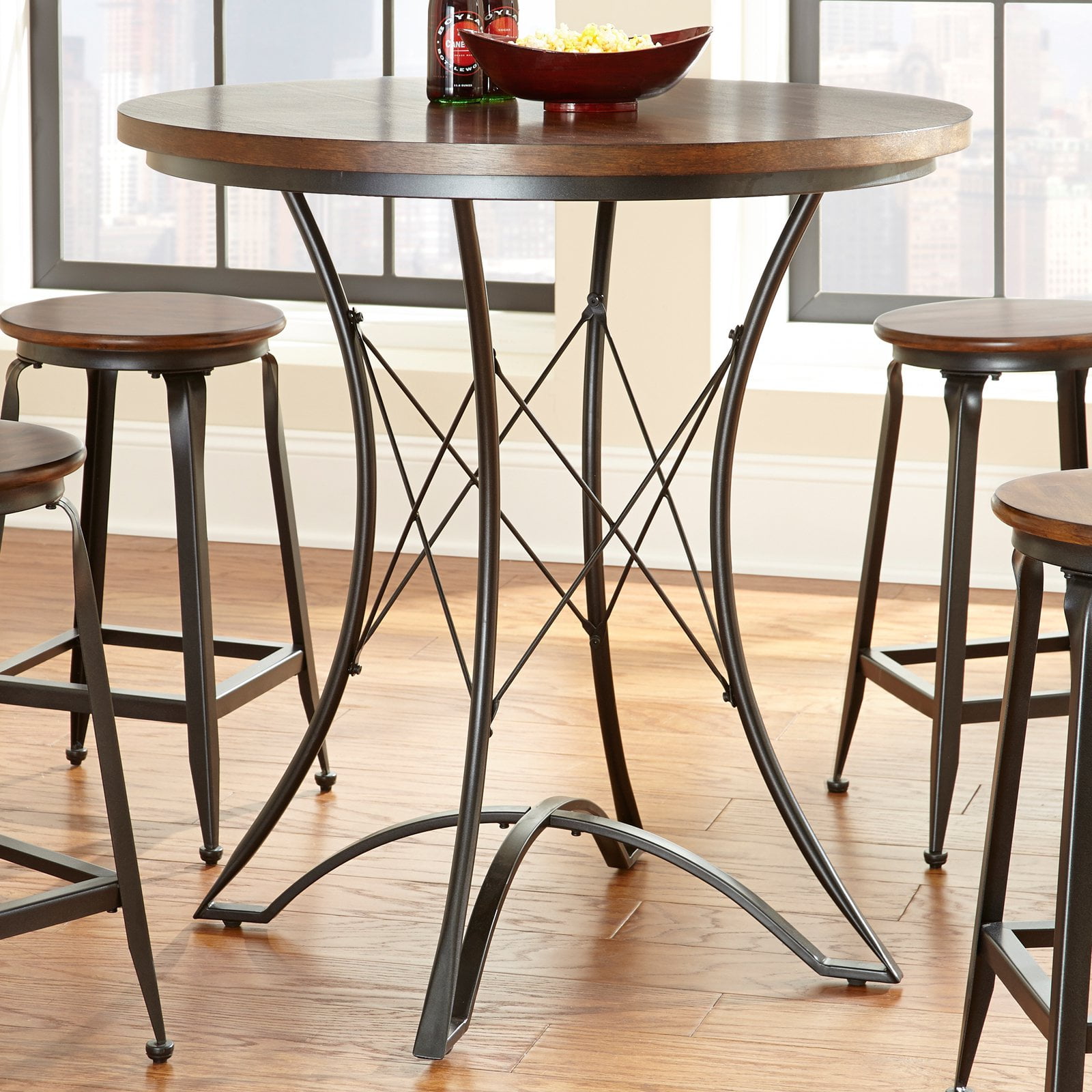 Steve Silver Adele Round Counter Height Dining Table Walmartcom - steve silver adele round counter height dining table walmartcom -