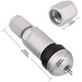 thumbnail image 2 of TOMALL Bolt-in Tire Valve Stem Caps Explosion Proof Inner Tubeless TPMS Valve Stem Silver Aluminum, 2 of 5