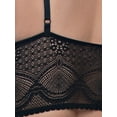 thumbnail image 3 of Felina Finesse Cami Bralette - Stretchy Lace Bralettes For Women - Sexy and Comfortable (Black, S-M), 3 of 3
