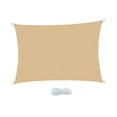 thumbnail image 1 of S SERENABLE Voile d'Ombrage Robuste Protection Solaire Auvent pour Balcon et Terrasses Extérieurs Rectangle 4 m X 5 m, 1 of 9