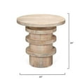 thumbnail image 3 of Jamie Young Co Revolve Wood Side Table in Cream, 3 of 6