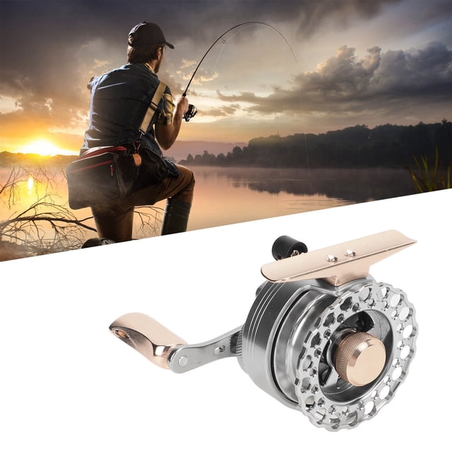 SPYMINNPOO Moulinet de Pêche sur Glace Tout en Métal 9 Axes Roulements en Acier Inoxydable Roues Scellées pour Pêche Détente