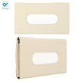 thumbnail image 3 of Deago Car Tissue Holder, Sun Visor Napkin Holder, Car Visor Tissue Holder, PU Leather backseat tissue case holder for car, Vehicle (Beige), 3 of 5