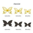 thumbnail image 2 of Leutsin 24 Pieces Of 3D Metal Texture Double-layer Butterfly Wall Stickers, 2 of 2