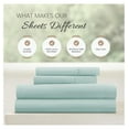 thumbnail image 5 of Double-Brushed Microfiber California King Sheet Set 4 Piece – Oeko-TEX Certified Ultra Soft & Wrinkle-Free - 16" Deep Pocket Sheets Easy Care Cal-King Size - Aqua, 5 of 7