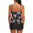 thumbnail image 2 of Traje de baño HUOGUO de verano para mujer, a la moda, con pajarita, estampado de playa, 2 of 3