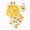 H219-Yellow, variant on TOWED22 Newborn Baby Girl Clothes 4Pcs Infant Girls Printed Romper and Ruffle Pants Sets 4pcs Winter Fall Outfits,9-12 M