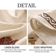 thumbnail image 4 of Mantel ISAENNE Designer de lino blanco roto, 170 cm de diámetro, 4 of 7