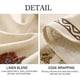 thumbnail image 4 of Mantel ISAENNE Designer de lino blanco roto, 170 cm de diámetro, 4 of 7