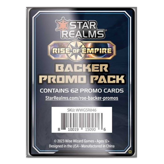 Star Realms: Rise of Empire Backer Promo Pack by Wise Wizard Games - SEALED