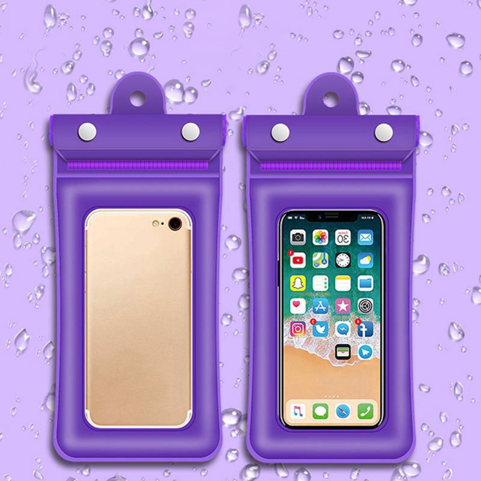 Teblacker TriFold Airbag Touch Screen Mobile Phone Waterproof Bag