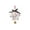 D, variant on Eolstice Christmas Snowflake Bell Ornament, Hand-Knitted Crochet Snowflake, Winter Hanging Xmas Tree Decorations, For Indoor Outdoor Home Decor