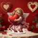 thumbnail image 5 of Uuiauoio Valentine's Day Decorations 2D Acrylic Angel Desktop Statue Cupid/Couple Valentine's Day Figurine Romantic Decoration Table Home Party Ornaments, 5 of 6