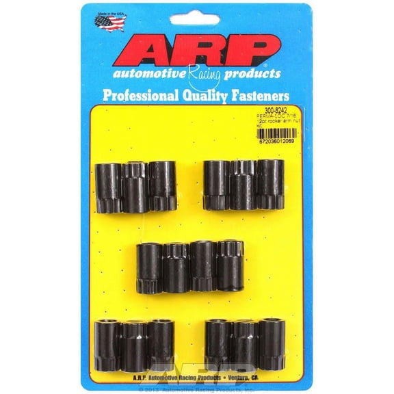 ARP Rocker Arm Adjusting Nut 7/16-20" Thread 16 pc P/N 300-8242