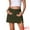 Army Green, variant on DARING DIVA Women's High Waisted A Line Stretchy Side Slit Mini Denim Skirt XL Black