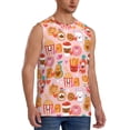 thumbnail image 2 of Pofeuu Funny Food Print Men's Muscle T-Shirt, Sleeveless, Muscle Tank, Classic Muscle Tee Top For Men Casual Sleeveless Muscle T-Shirt Trendy Clothes-XX-Large, 2 of 7