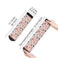 thumbnail image 2 of Salouo Paris Pattern Unisex Middle Tube Socks,Middle-Finger Knee High Socks Over The Calf Tube Stocking Crew Stockings for Women and Men Tube Socks, 2 of 8