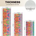 thumbnail image 4 of Colorful Pioneer Flower Pattern Kitchen Rugs Sets Of 3,Kitchen Runner Rugs Non Skid Washable,Decorative Kitchen Floor Mats for Kitchen,Sink,Laundry,17"x30"+ 17"x47" + 17"x59", 4 of 6