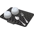 thumbnail image 1 of XHSGX Alfombrilla drenaje silicona antideslizante cocina diseño integrado resistente calor fácil limpieza encimera negro, 1 of 7