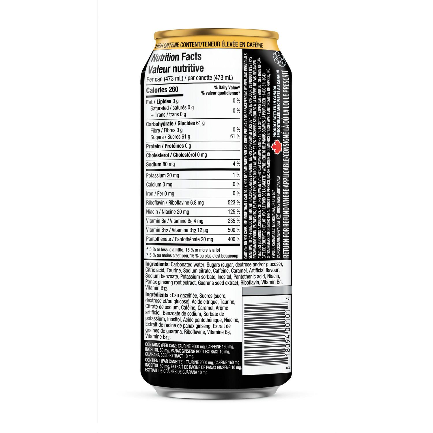 Rockstar Original Energy Drink, 473mL Can
