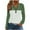 Army Green, variant on aidice Eyelet Tops for Women Casual Drawstring Hooded Button Long Sleeve Striped Color Block Pullover
