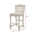thumbnail image 6 of Home Design Ashley Counter Chair, Antique Gray/Warm Gray, Slat-back design, Padded seat, Comfortable seating, Turned front legs, Traditional style, Sturdy construction, 6 of 6